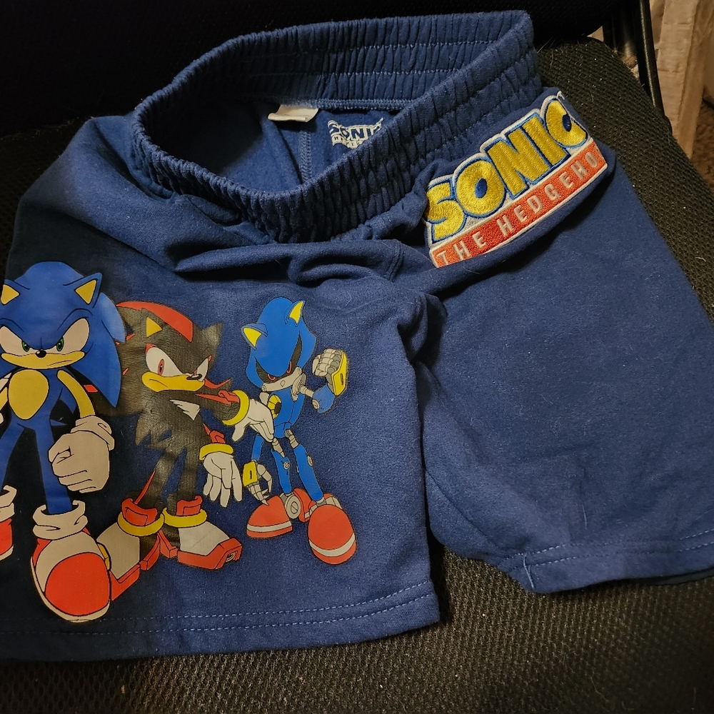 Vintage Sonic The Hedgehog Boys Shorts Size 8